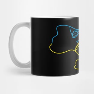 The power of unity.  Ukrainian unity Outline Mug